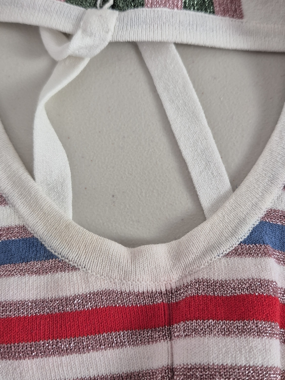 Veronica Beard Dulce Glitter Stripe Knit Sleeveless Midi Tank Dress - Size M - Picture 16 of 16